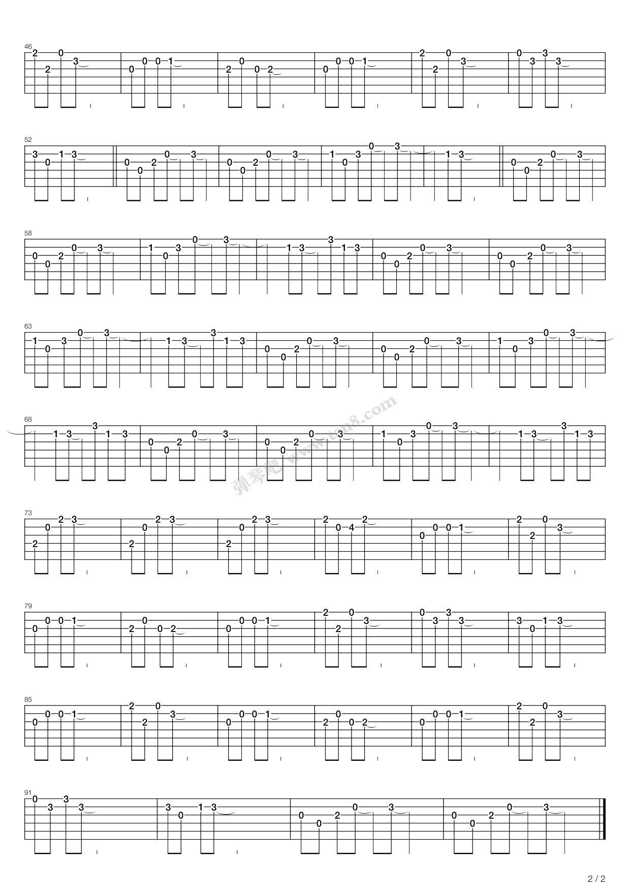 going home(回家) 吉他谱-虫虫吉他谱免费下载