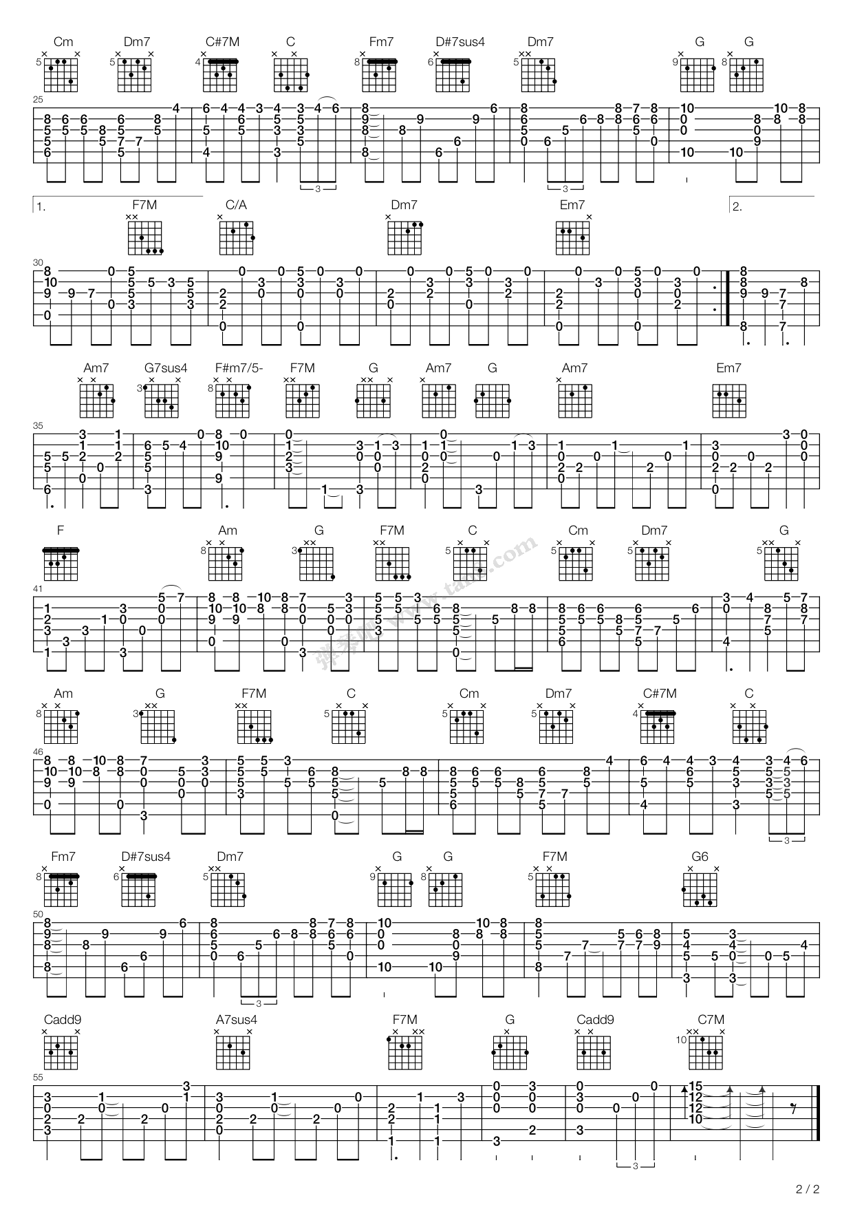 千与千寻 - 那天的河川 吉他谱-虫虫吉他谱免费下载