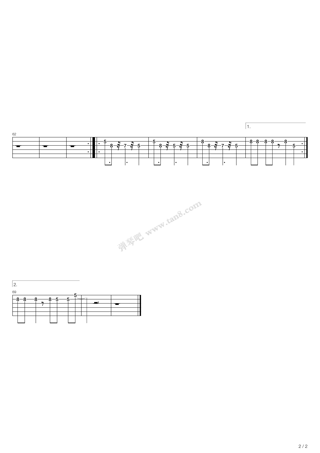 dancing girl 吉他谱-虫虫吉他谱免费下载