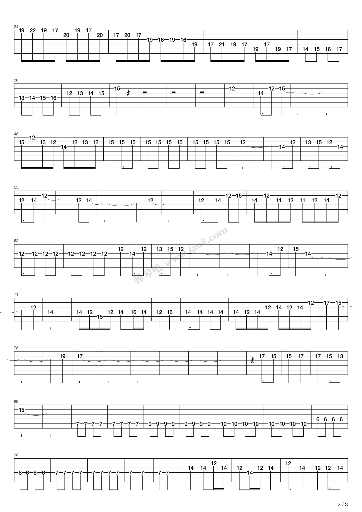 打虎上山 吉他谱-虫虫吉他谱免费下载