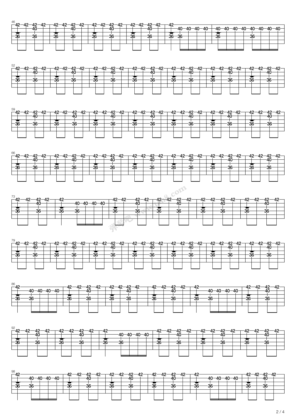 打虎上山 吉他谱-虫虫吉他谱免费下载