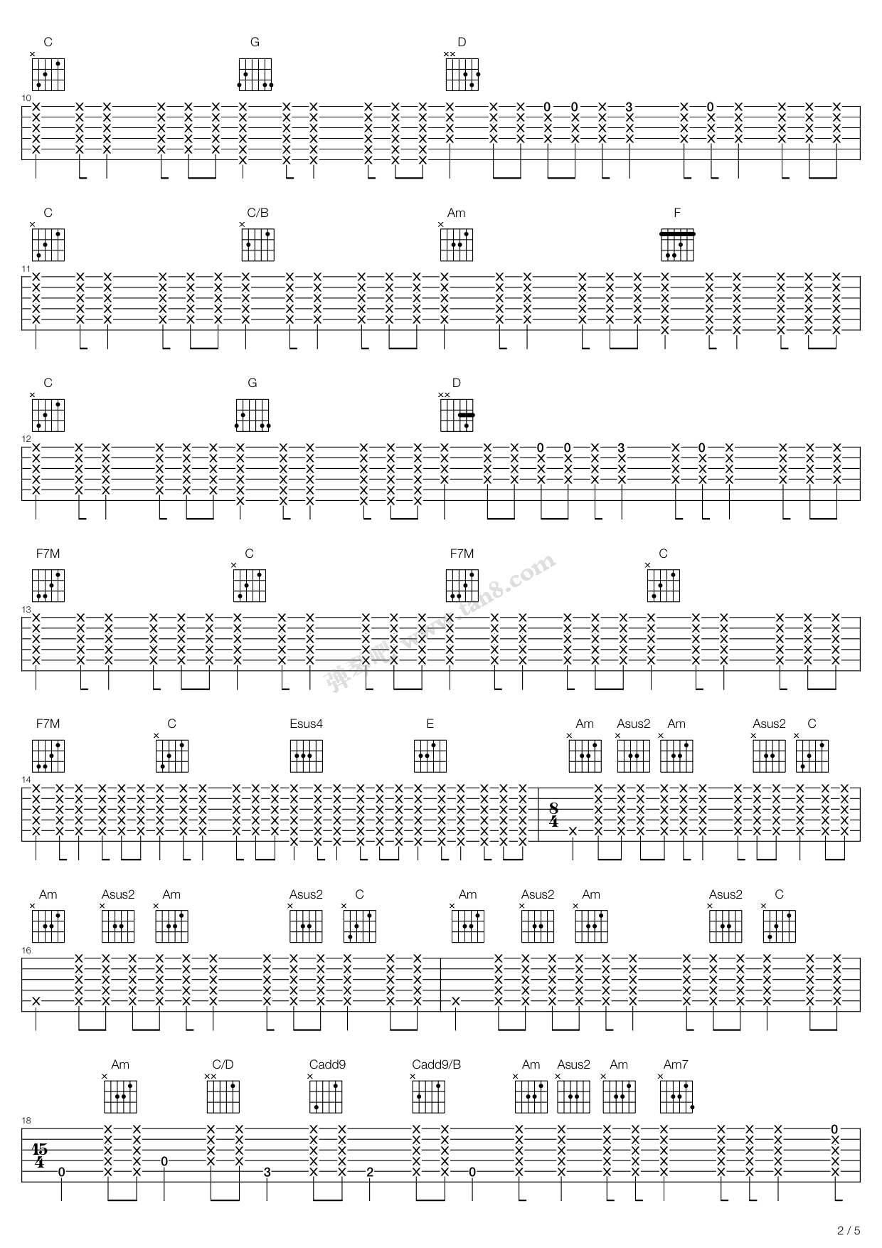 sad song 吉他谱-虫虫吉他谱免费下载