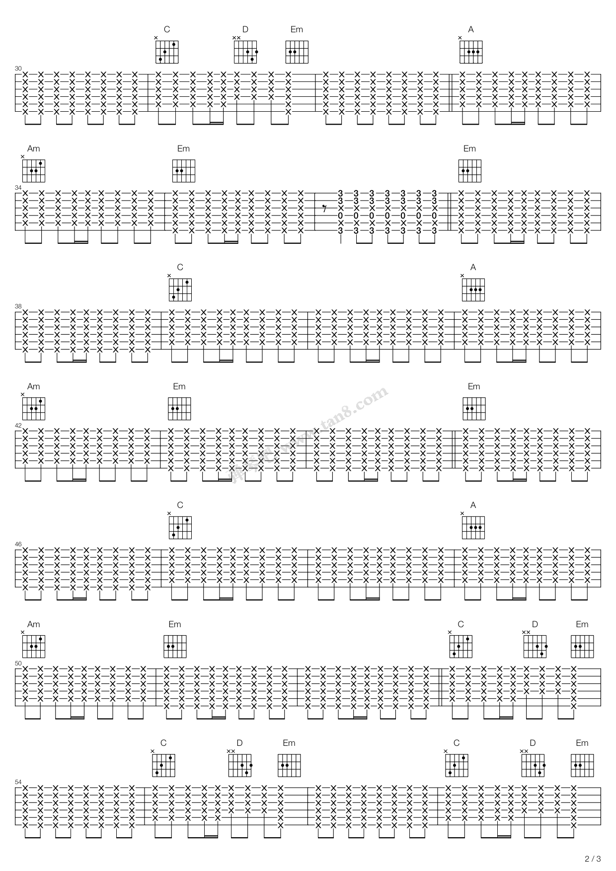 《its good to be free》,oasis(六线谱 吉他谱吉他谱 第6页