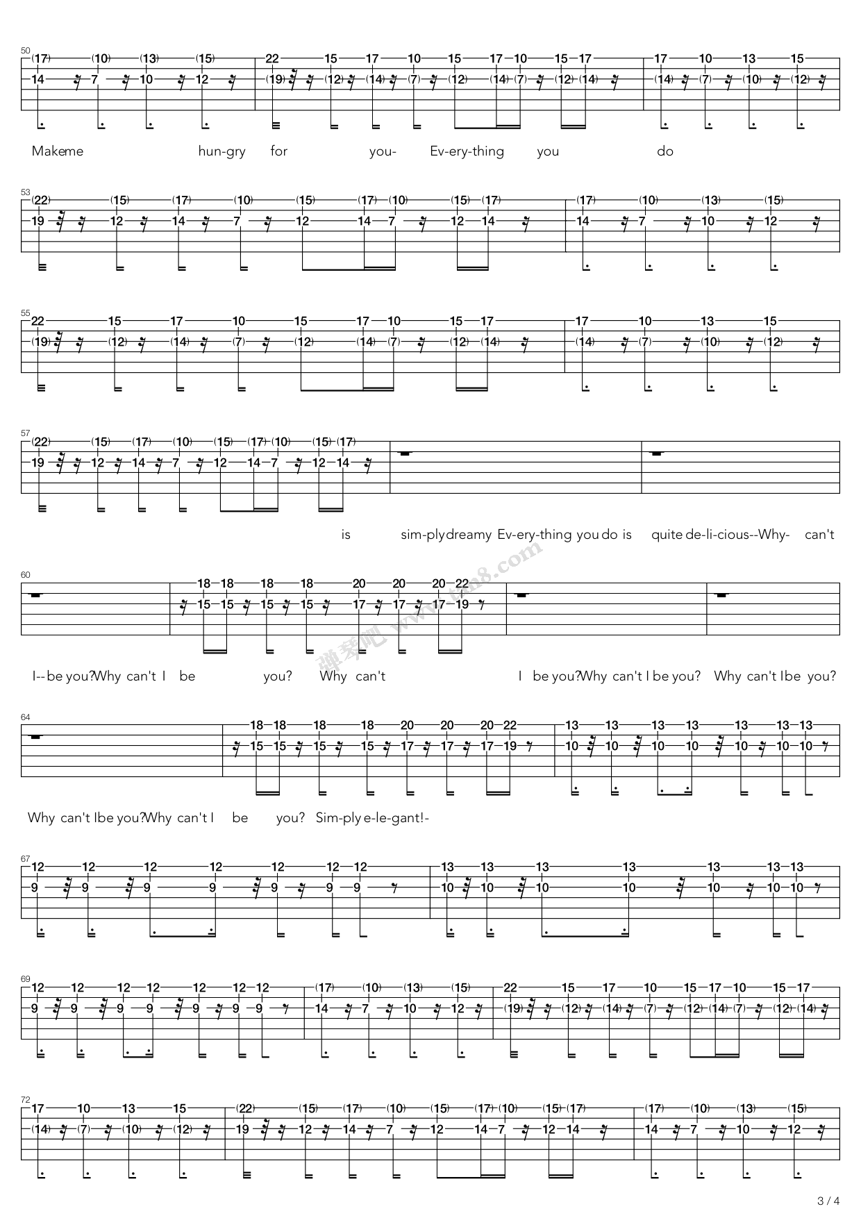《why cant i be you》,the cure(六线谱 吉他谱吉他谱 第15页
