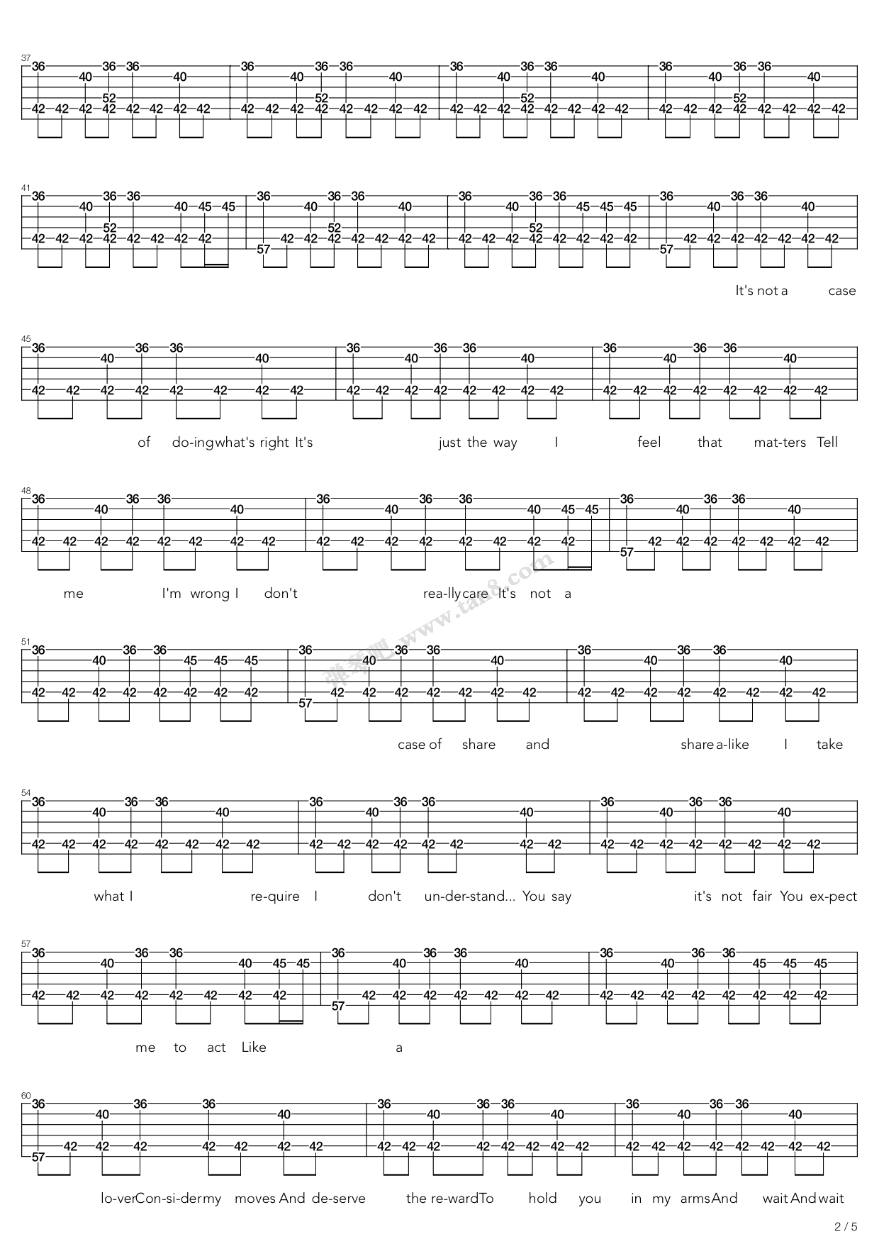 《play for today》,the cure(六线谱 吉他谱吉他谱 第17页