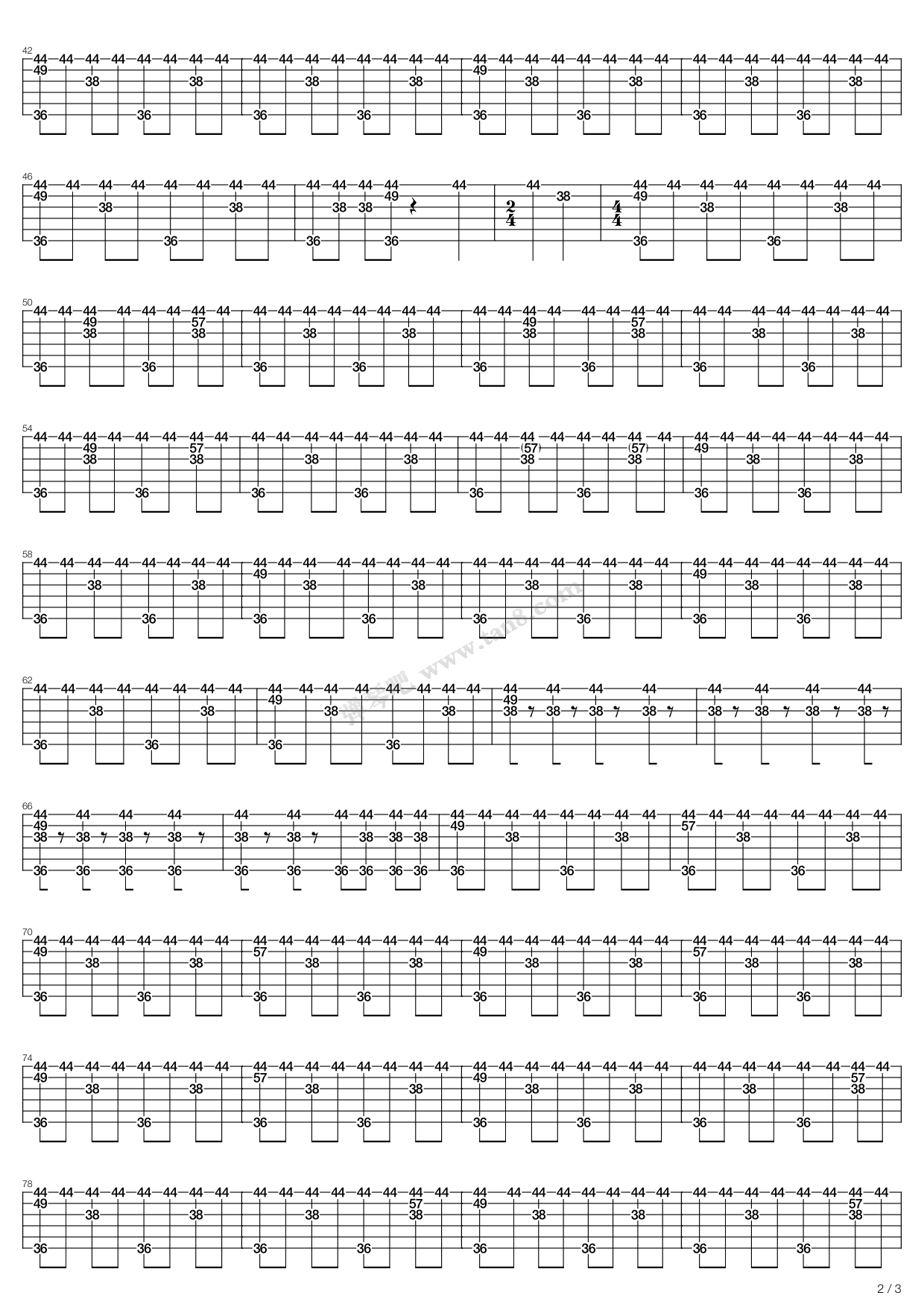 love bomb 吉他谱-虫虫吉他谱免费下载