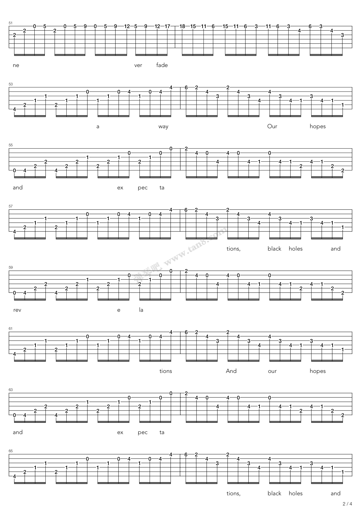 starlight 吉他谱-虫虫吉他谱免费下载