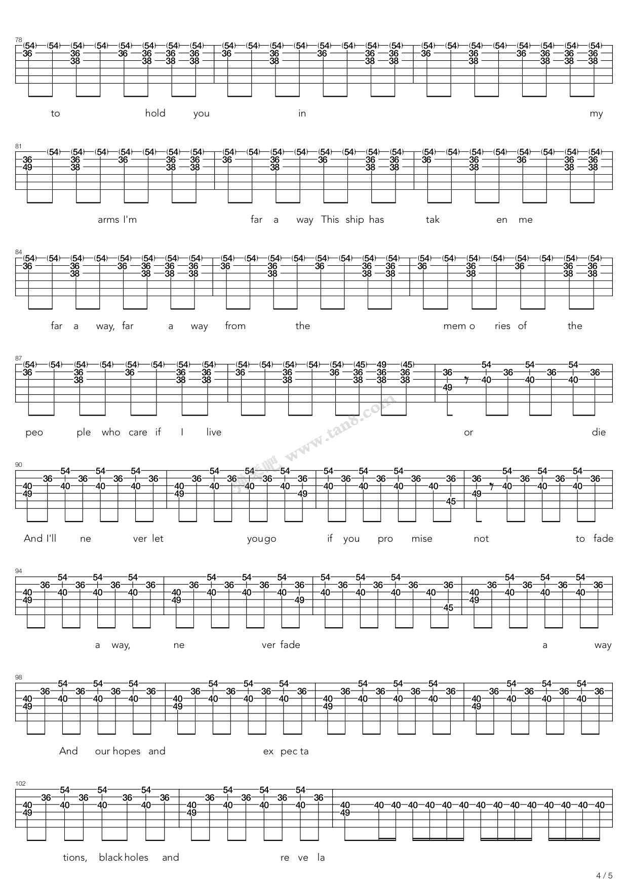 starlight 吉他谱-虫虫吉他谱免费下载