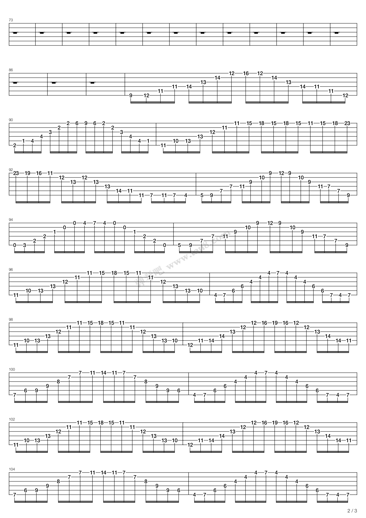 《starlight》,muse(六线谱 吉他谱吉他谱 第21页