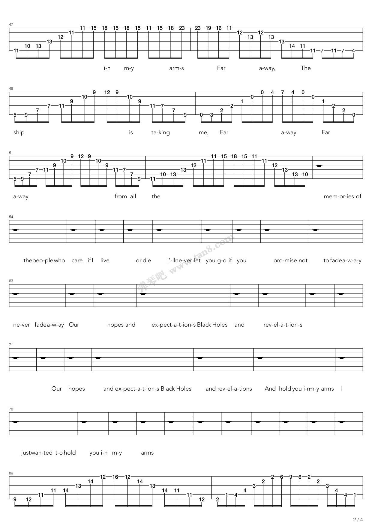 starlight 吉他谱-虫虫吉他谱免费下载