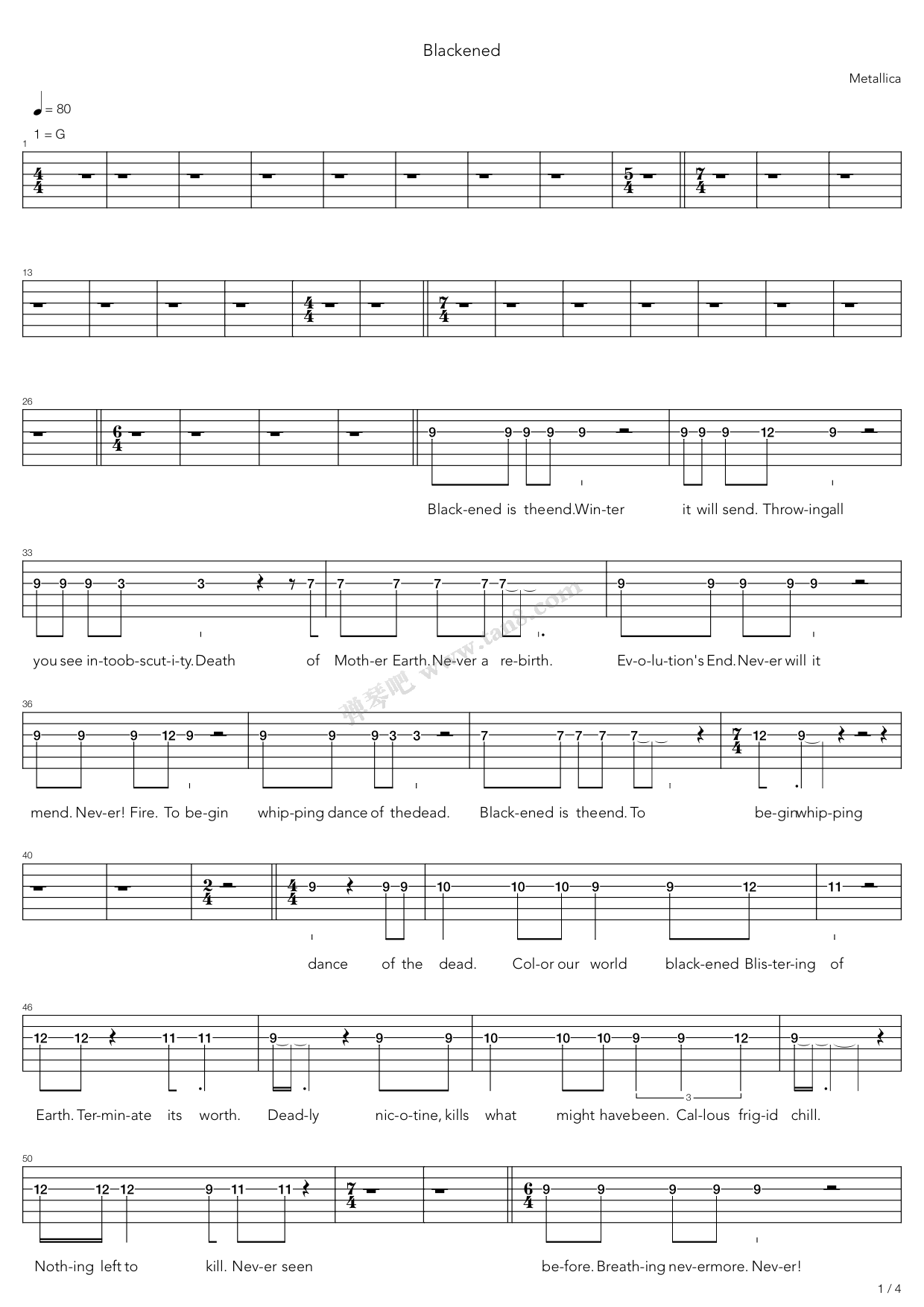 >> >> metallica >>blackened