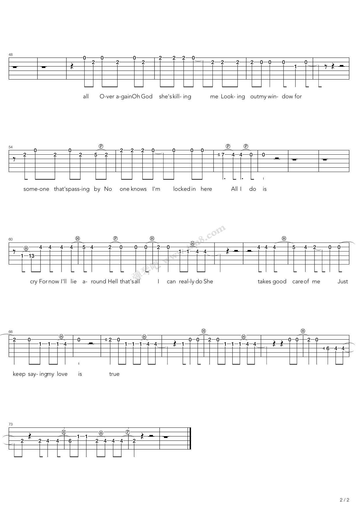 pulling teeth 吉他谱-虫虫吉他谱免费下载