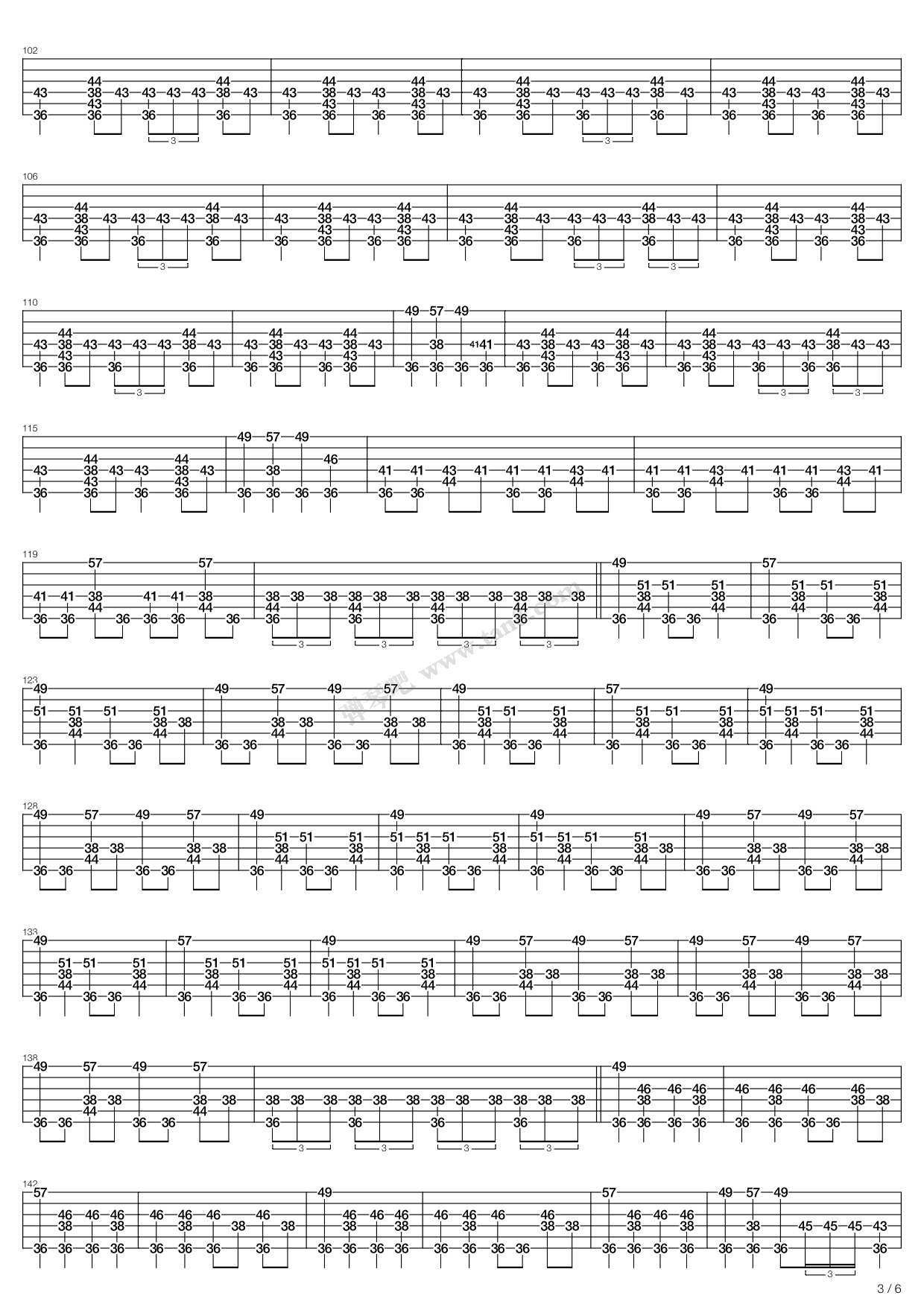 《holiday》,green day(六线谱 吉他谱吉他谱 第16页