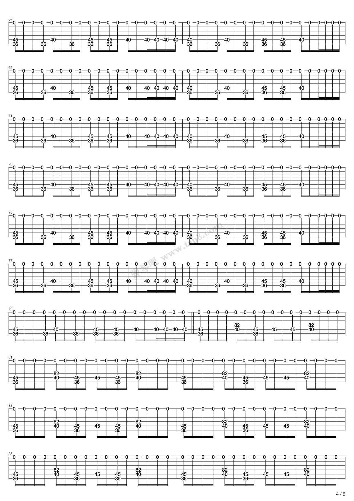 《we are young》,fun.(六线谱 吉他谱吉他谱 第6页