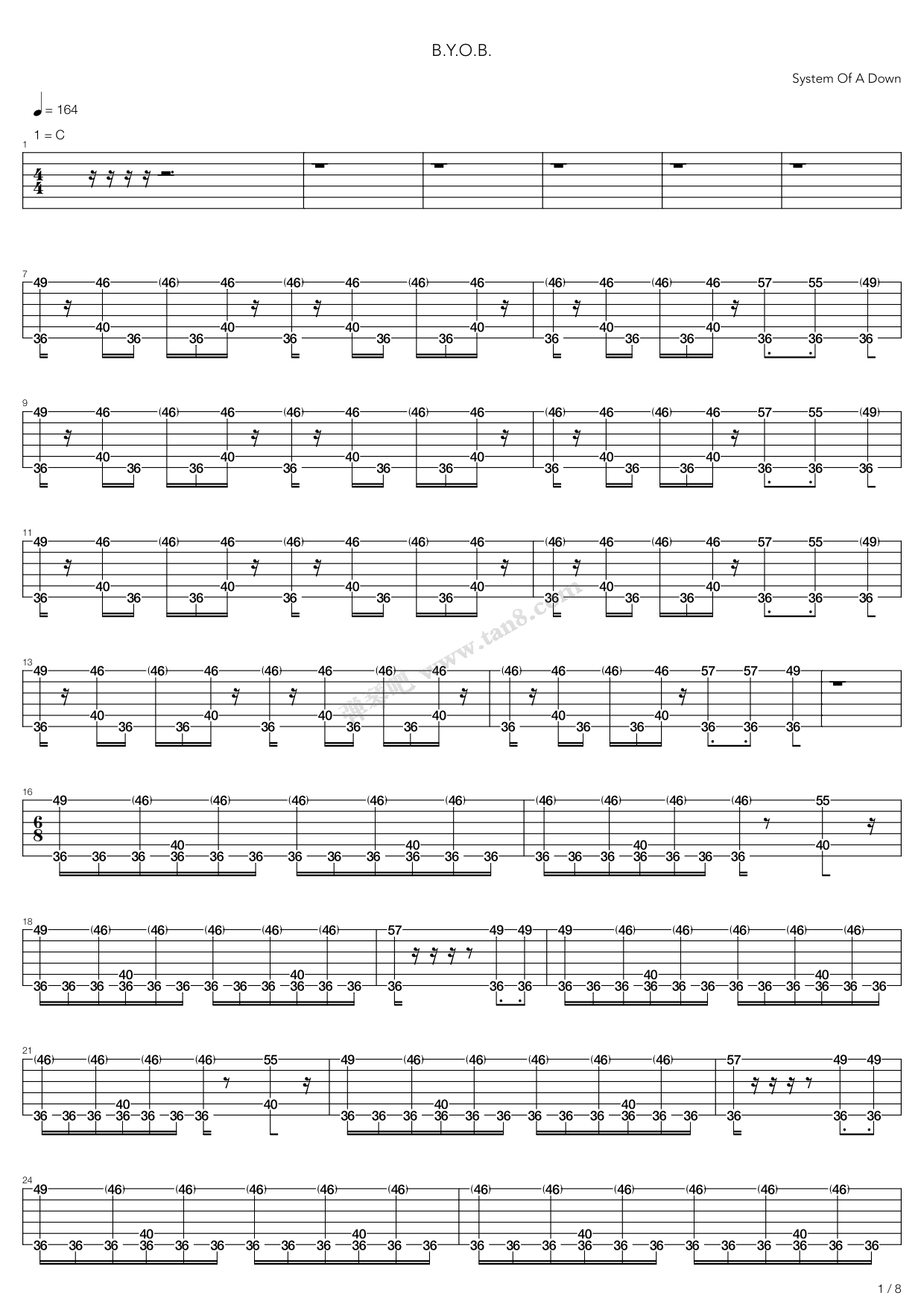 >> >> system of a down >>b.y.o.b.