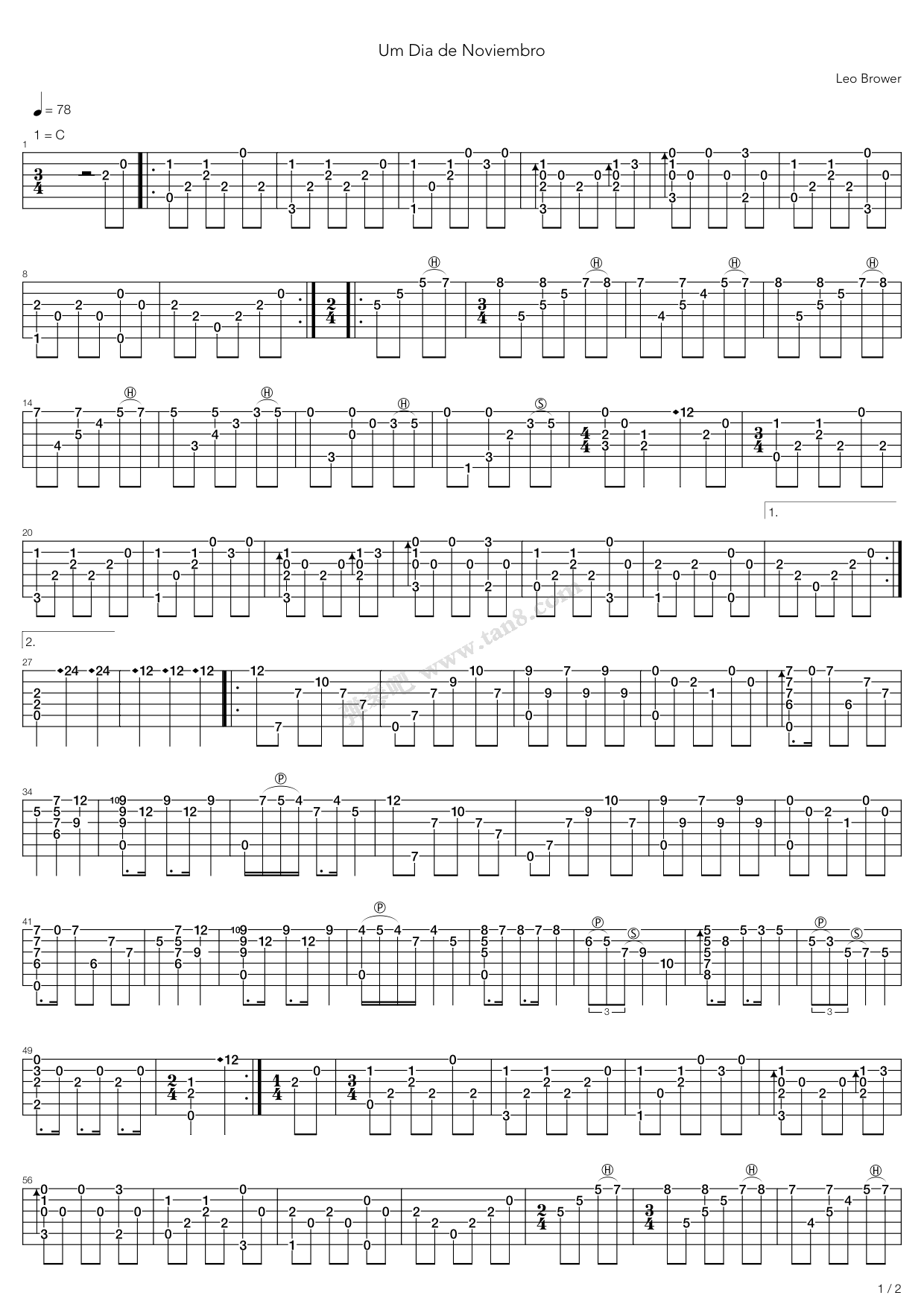 karadagli?(六线谱 吉他谱吉他谱 第1页