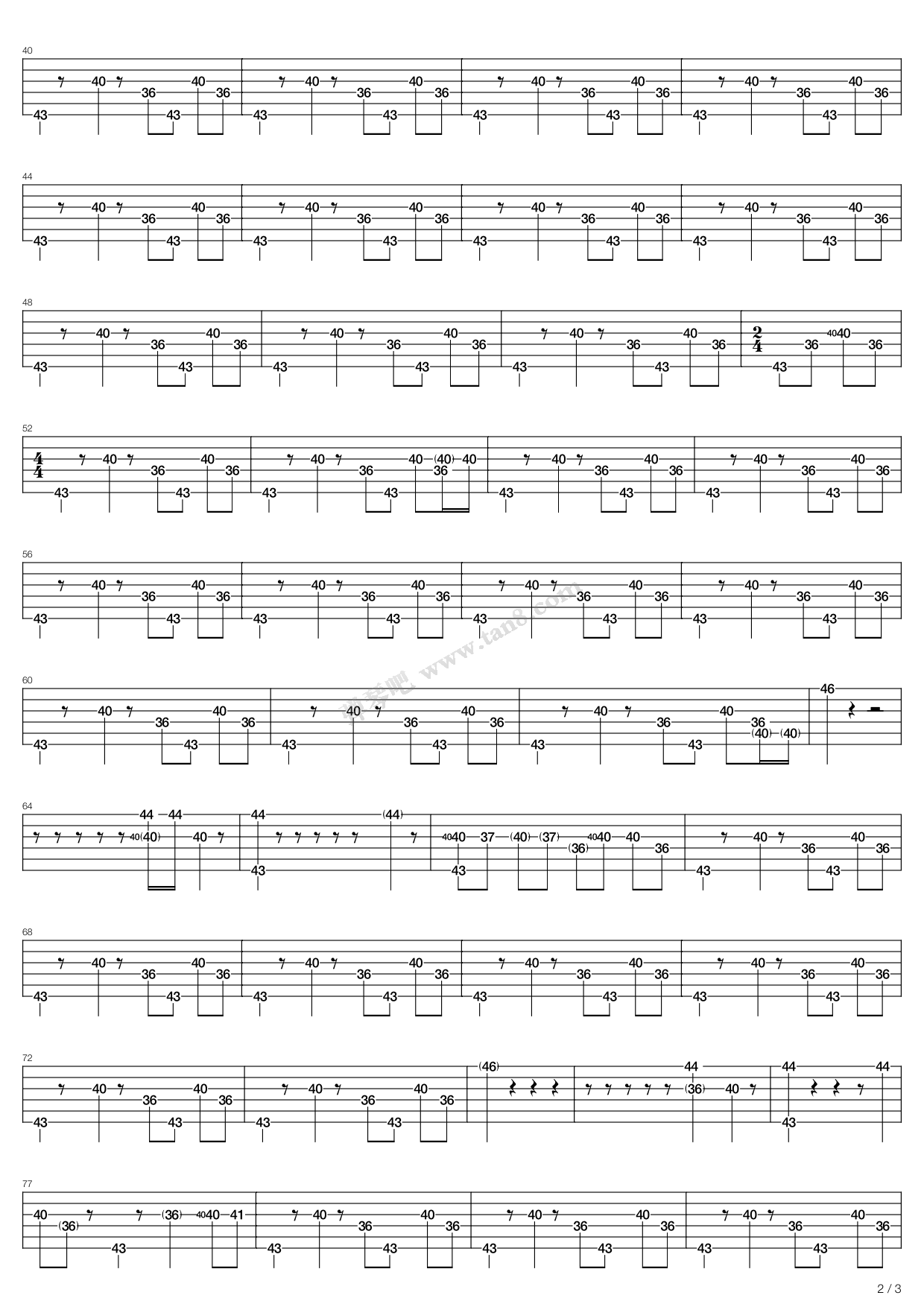 the man who sold the world 吉他谱-虫虫吉他谱免费下载