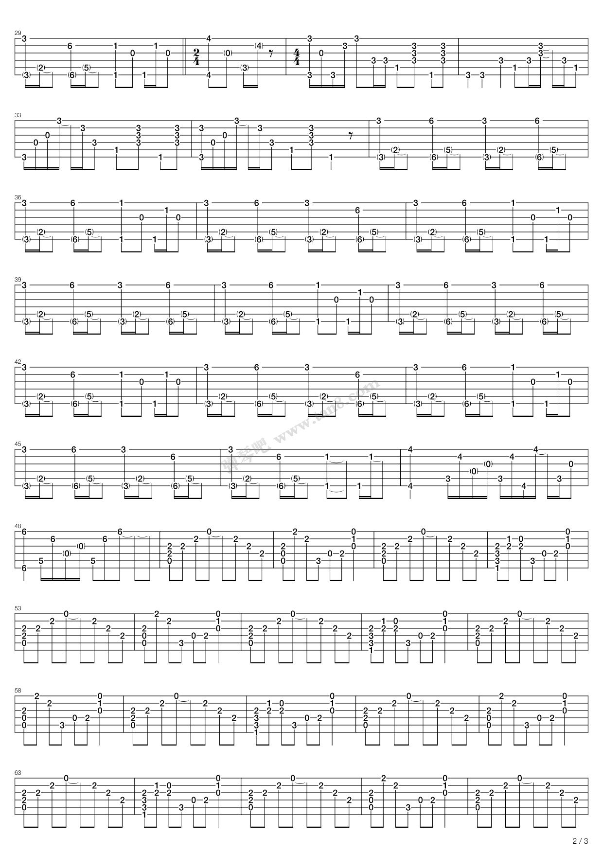 《Plateau》,Nirvana（六线谱 调六线吉他谱虫虫吉他谱免费下载