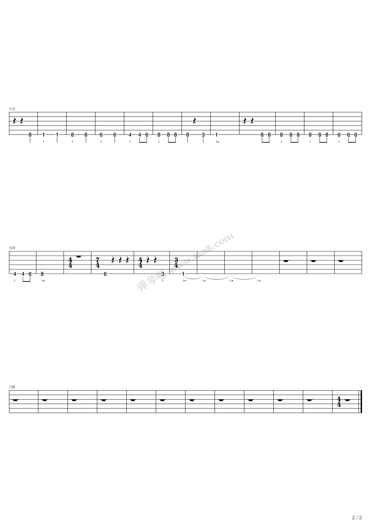 Where Did You Sleep Last Night 吉他谱-虫虫吉他谱免费下载