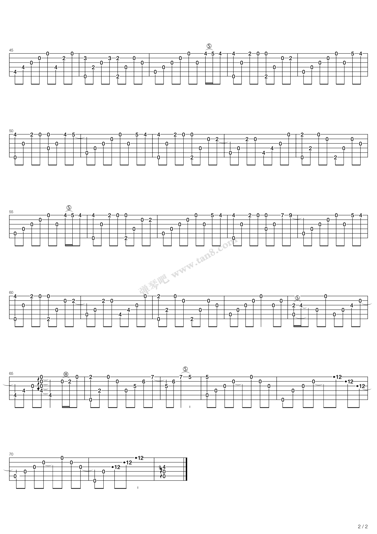 漂 吉他谱-虫虫吉他谱免费下载