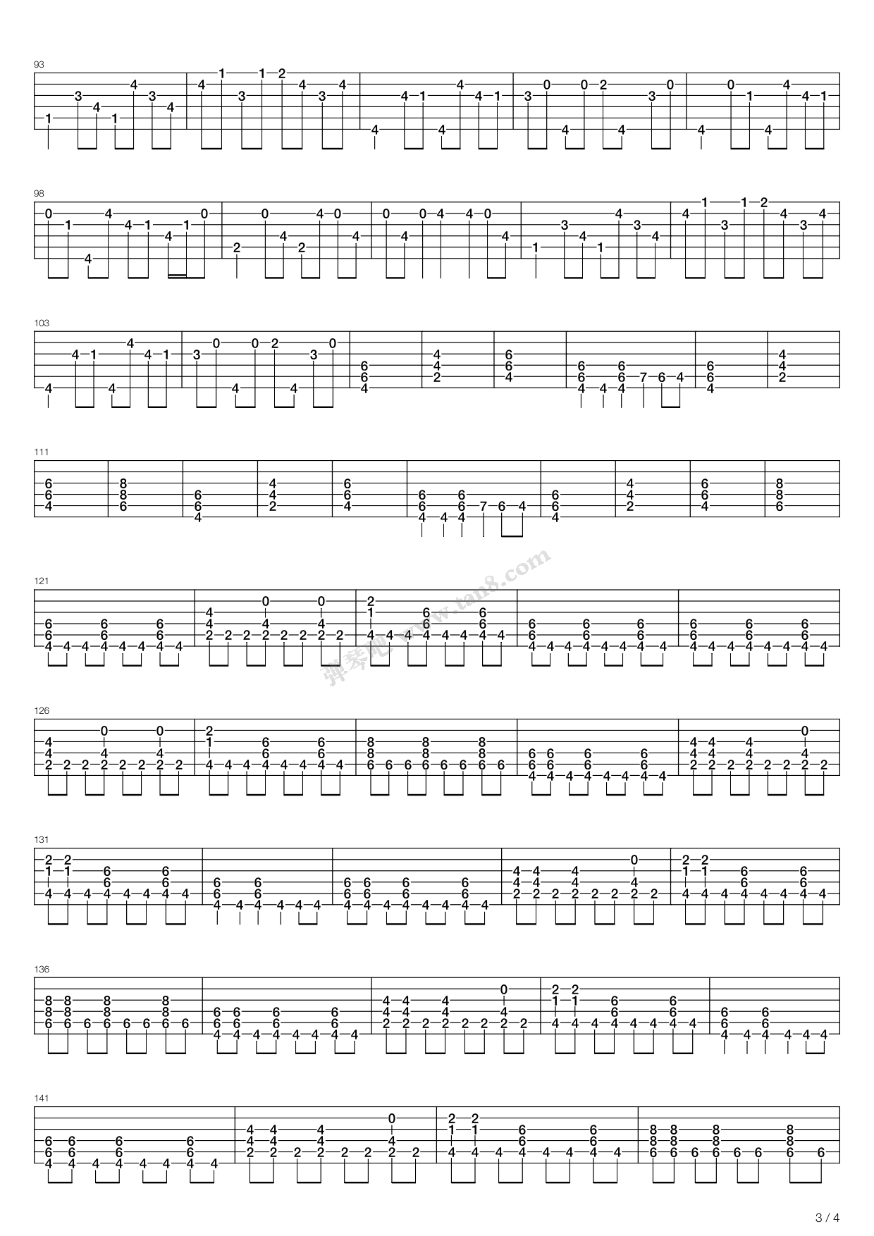 天鹅之死 吉他谱-虫虫吉他谱免费下载