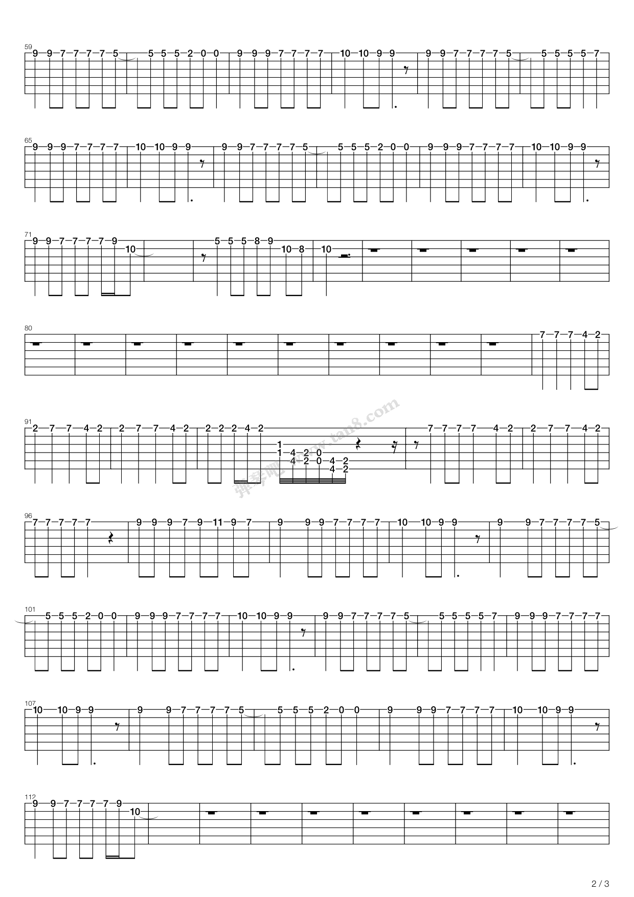 随心所欲 吉他谱-虫虫吉他谱免费下载