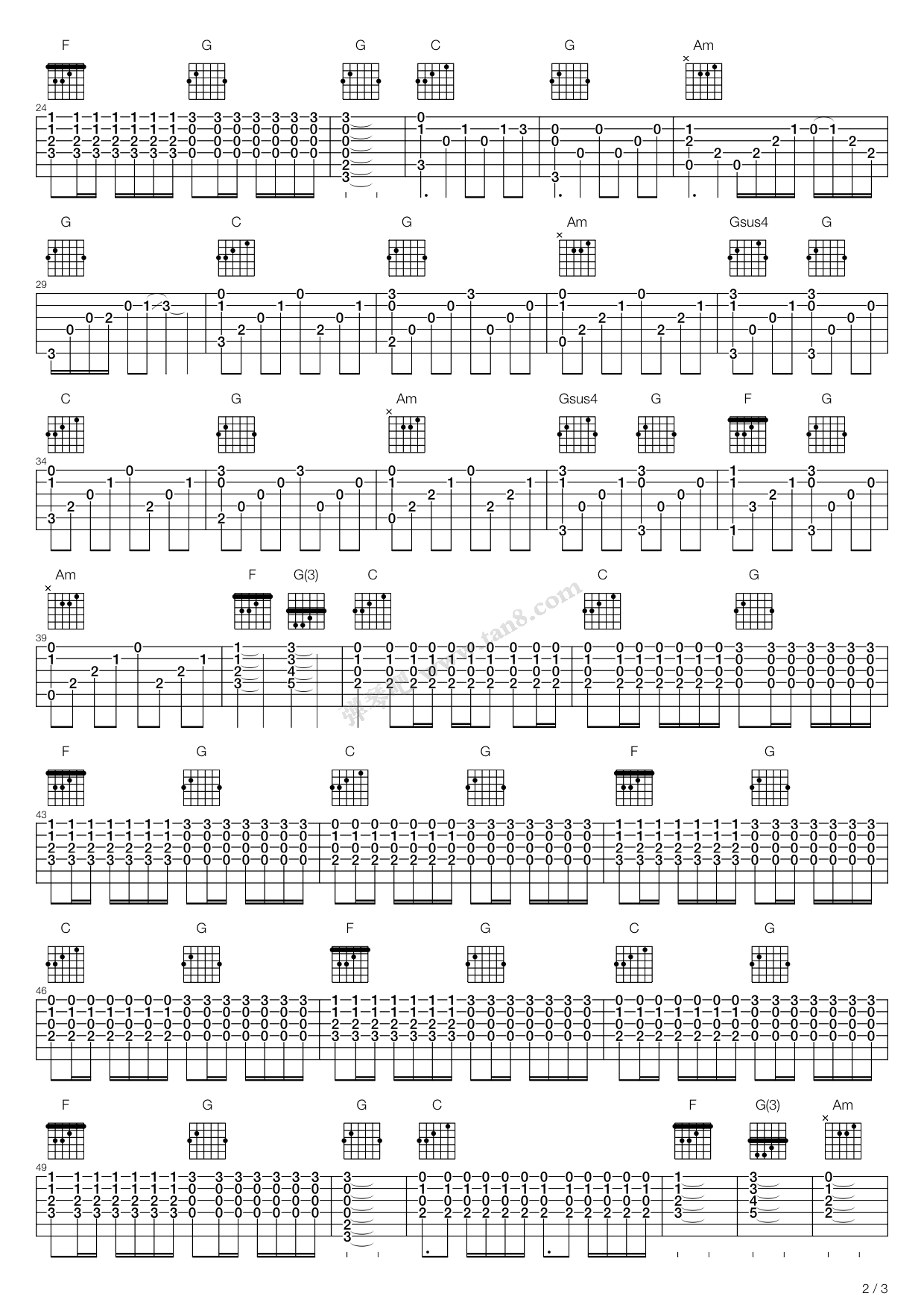 威尼斯的泪吉他谱 - 永邦 - G调吉他弹唱谱 - 和弦谱 - 琴谱网