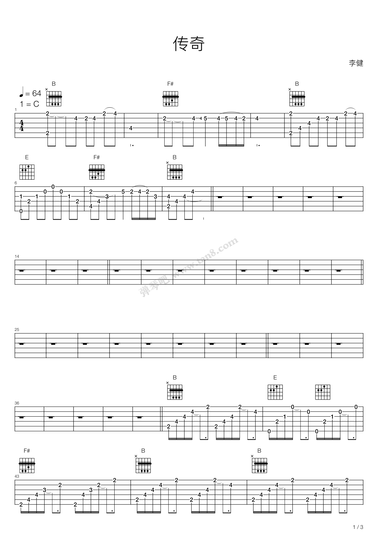 Aurora Borealis（ John H. Clarke）吉他谱(gtp谱,弗拉门戈,Aurora Borealis,古典)_John H. Clarke