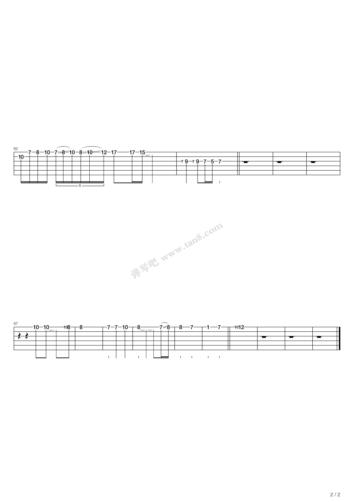 泪了 吉他谱-虫虫吉他谱免费下载