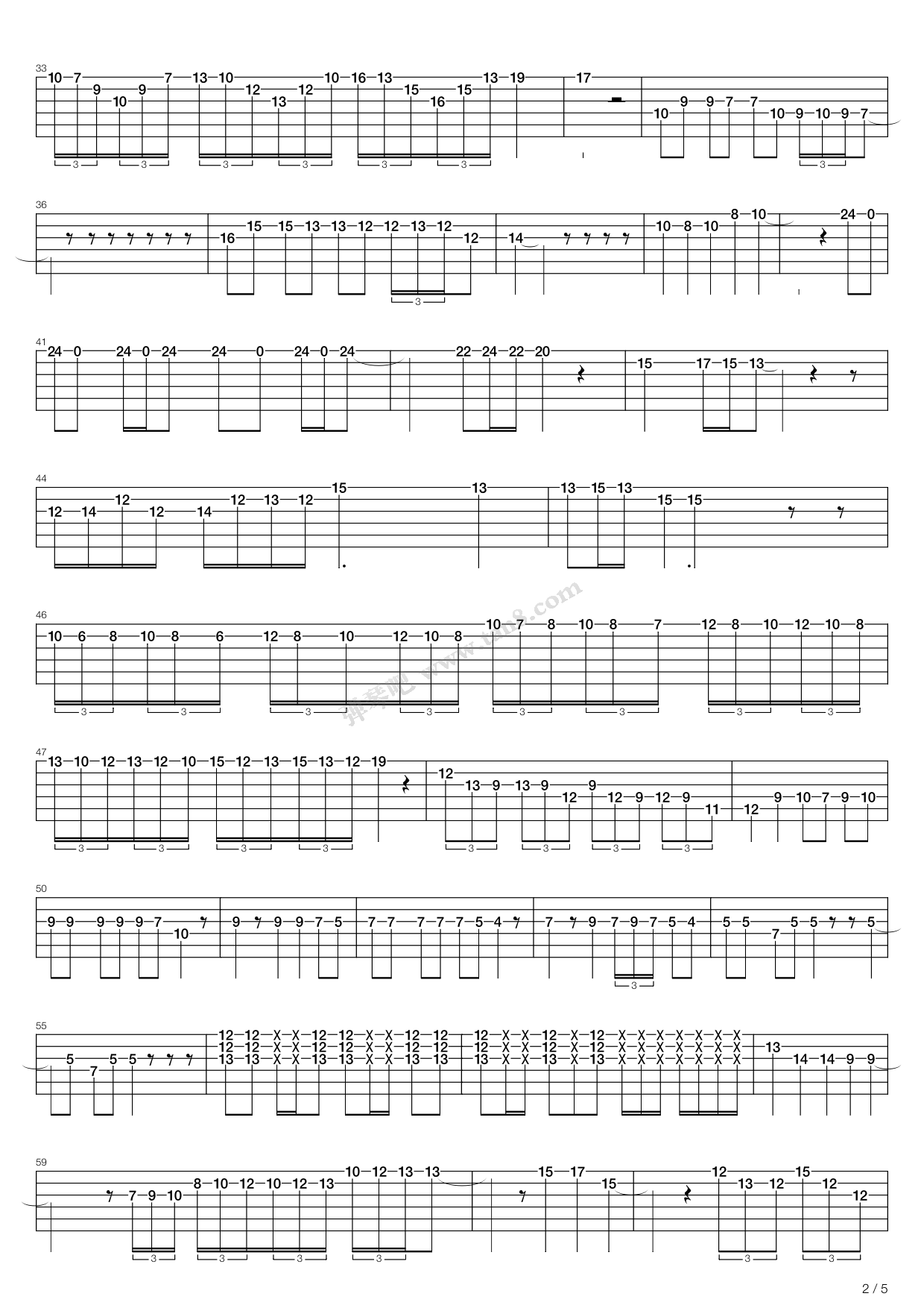 《nobody》,mr.sagy(六线谱 吉他谱吉他谱 第14页