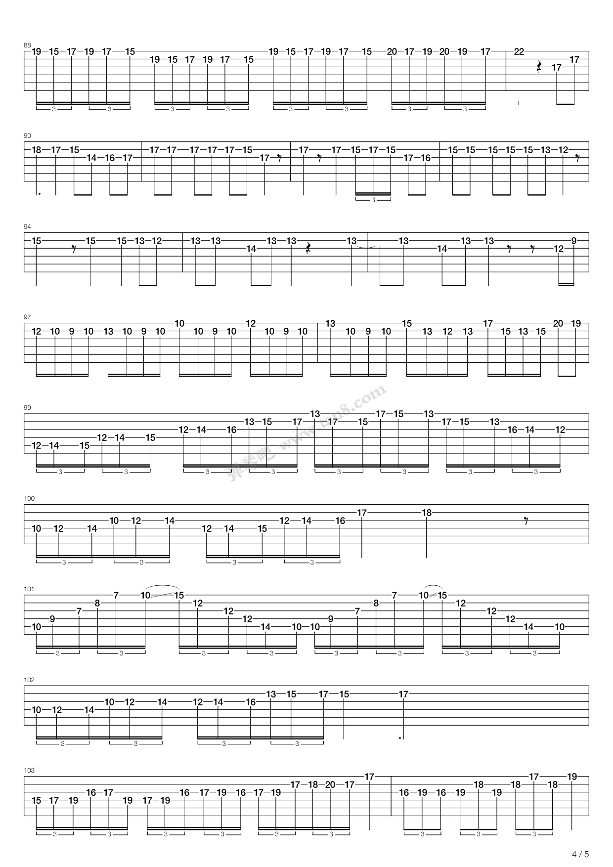 《nobody》,mr.sagy(六线谱 吉他谱吉他谱 第16页