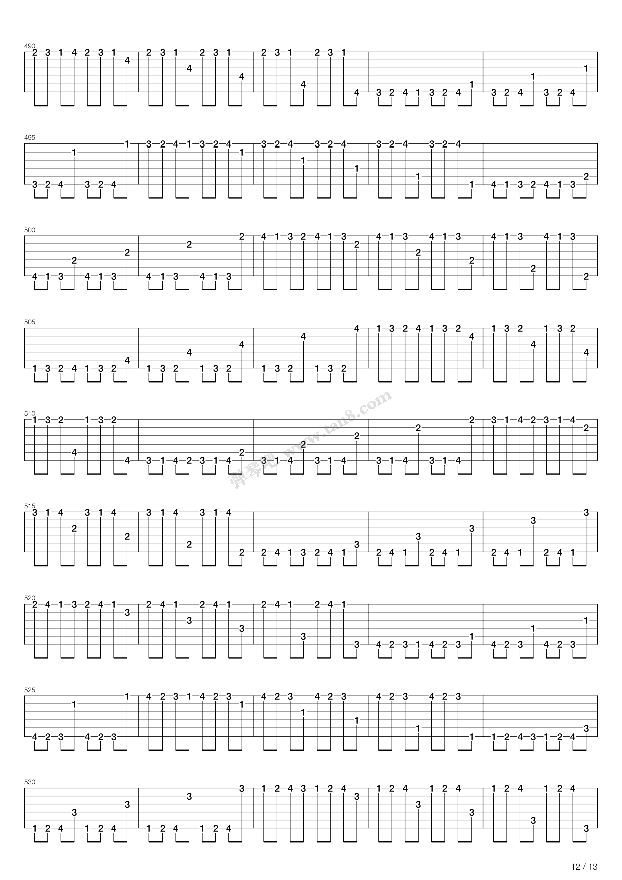 半音阶爬格子练习