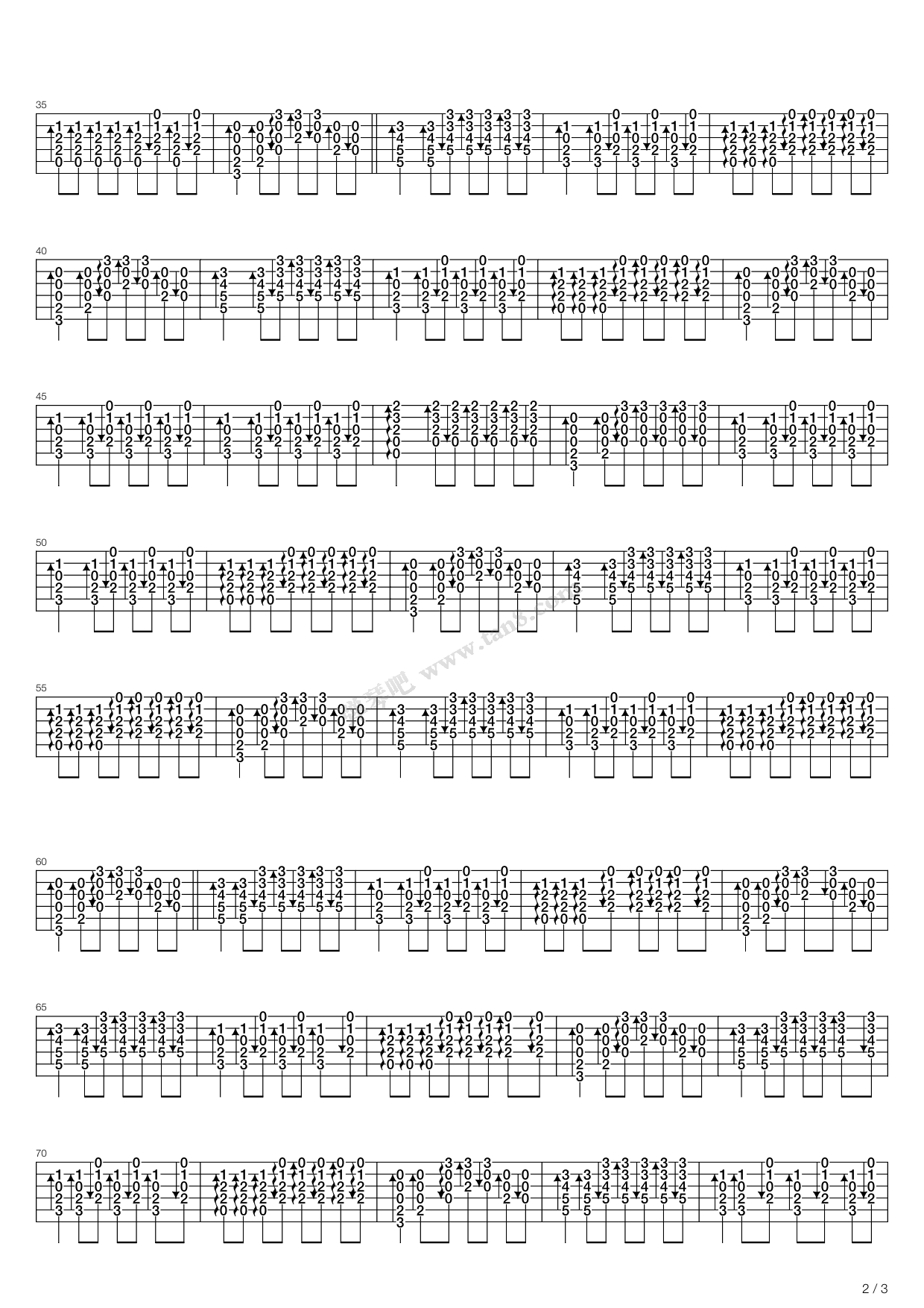 一块红布 吉他谱-虫虫吉他谱免费下载